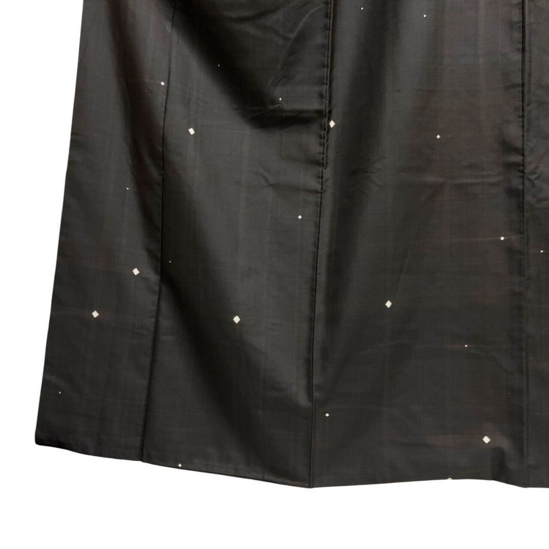 小紋 大島紬 泥染 菱模様 格子模様 着物 113b p ms - メルカリ