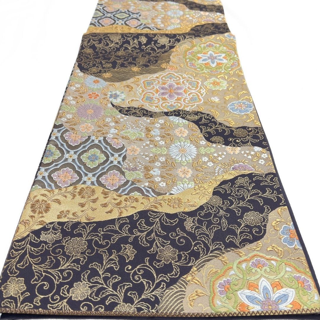 袋帯 正倉院物語 唐織 唐花模様 華紋 花菱 金糸 着物 113b p ms - メルカリ