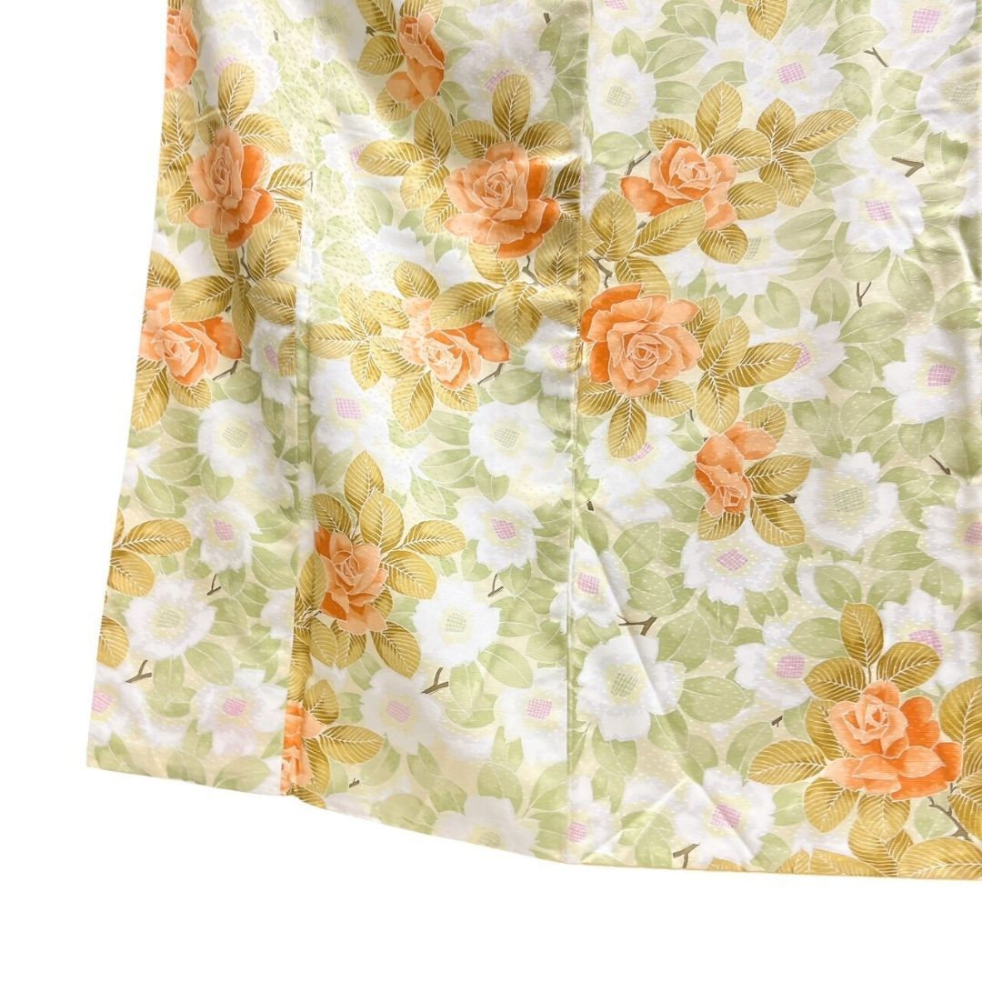  洗える着物 小紋 薔薇 花模様 着物 113 b p ms 小紋 着物