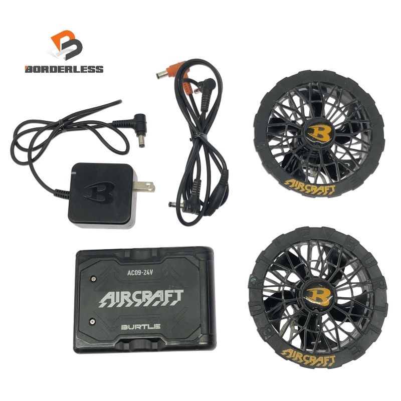 BURTLE バートル エアークラフト リチウムイオンバッテリー AC 09 ファンユニット 1 充電アダプター付 空調作業服118169