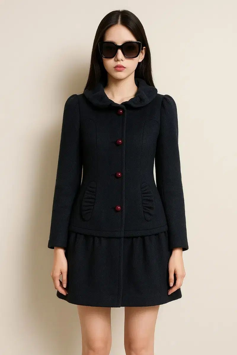 RENEEVON レニボン ベビアルカッパ ウール コート 54号