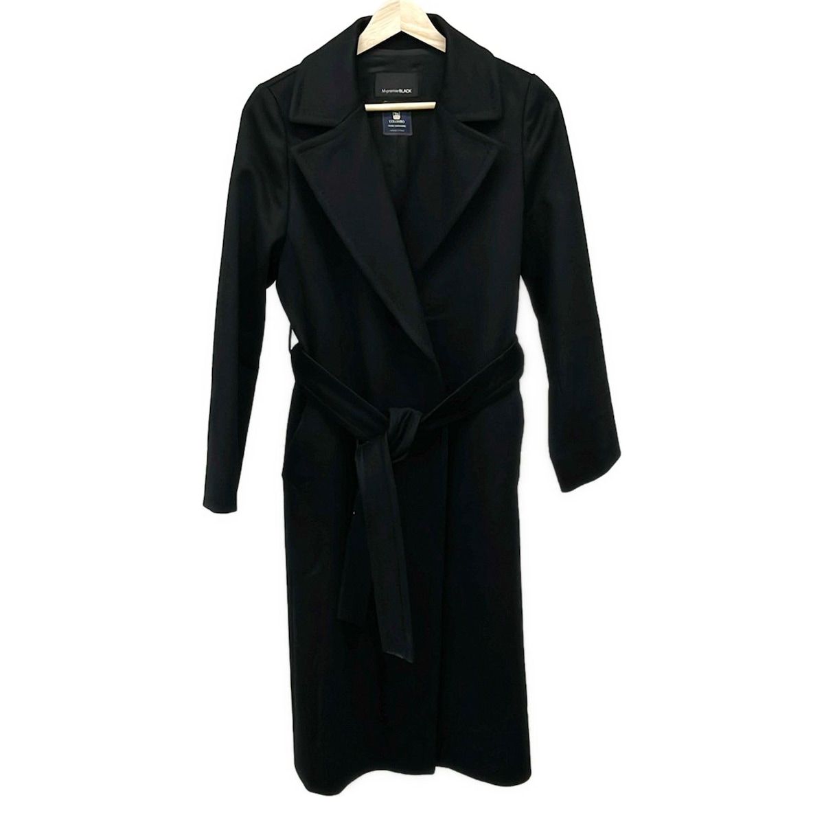 M-premierBLACK エムプルミエブラック コート サイズ34 S レディース 黒 長袖 秋 冬