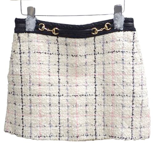 GUCCI グッチ ミニスカート ツイード 巻きスカート42 グッチ レディース ウェアGGツイード スカート | GUCCI® JP