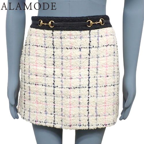 極美品　グッチ GUCCI ミックスツイード　ミニスカート　サイズ36 GUCCI(グッチ) ツイード ミニスカート ボトムス アパレル ファッション