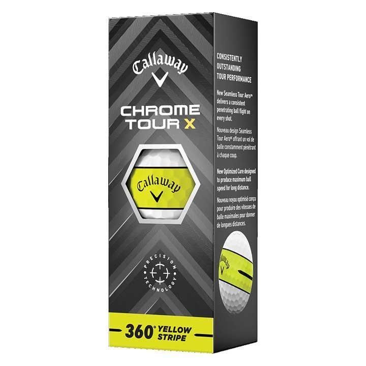 新品☆キャロウェイ☆クロム ツアー X 360°イエロー ストライプ