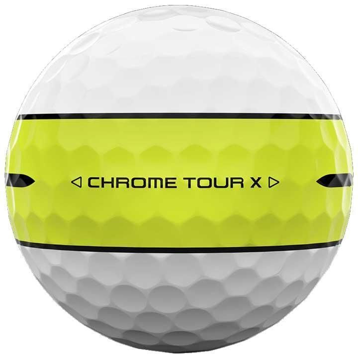 新品★キャロウェイ★クロム ツアー X 360°イエロー ストライプ★CHROME TOUR X YELLOW STRIPE★2025★ホワイト★3箱★36球★3ダース