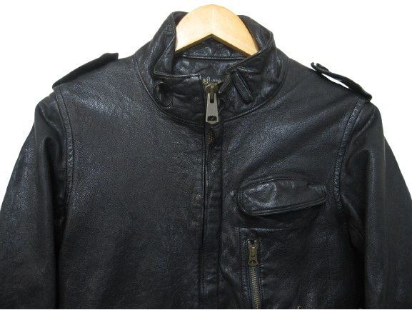 JOHN BULL ジョンブル C-OY-3858 ラムレザーシングルライダースジャケット ブルゾン 羊革 黒 ブラック メンズ Mサイズ 管理番号L29505AWS26-251114-2K 1350