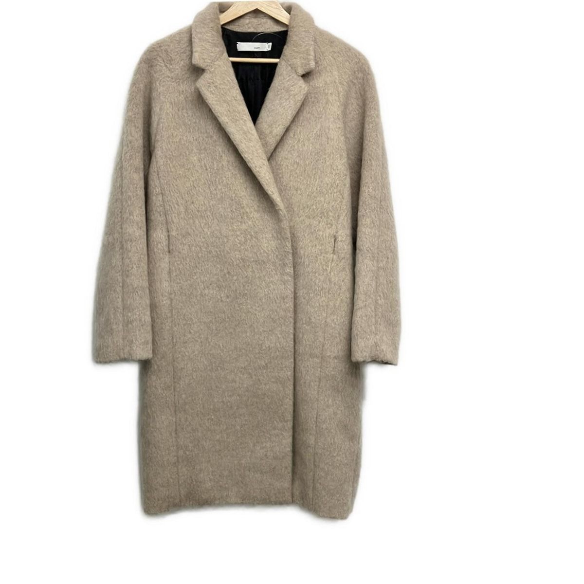 KNOTT ノット コート サイズ1 S レディース - グレーベージュ 長袖 ロング丈 モヘア シャギー 冬