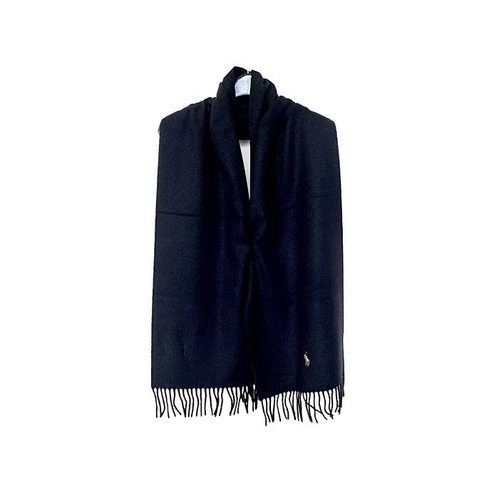 ポロ ラルフローレン Polo Ralph Lauren マフラー 173x35cm ブラック 201