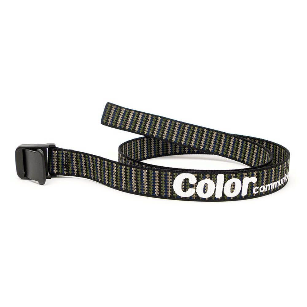 COLOR COMMUNICATIONS BELT カラーコミュニケーションズ ベルト T-LOCK PATTERN WAWA ZIG ZAG BLACK　スケートボード スケボー