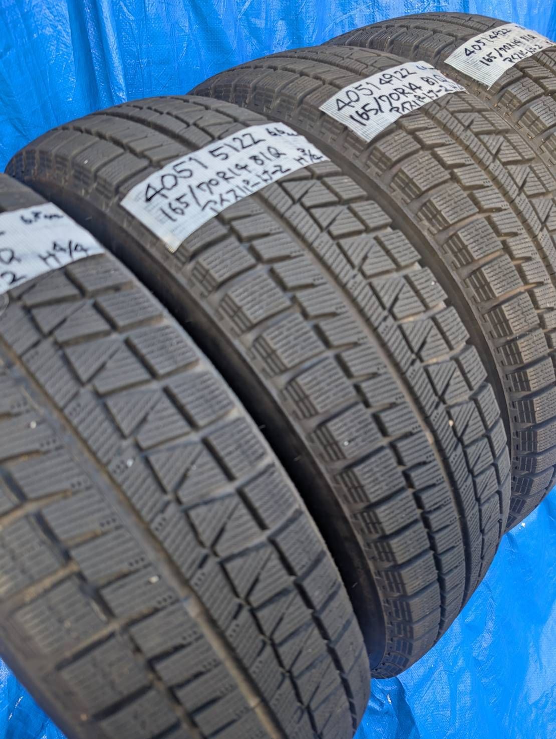 ブリヂストン冬タイヤアイスパートナー2 165/70r14 22年製 4本 中古