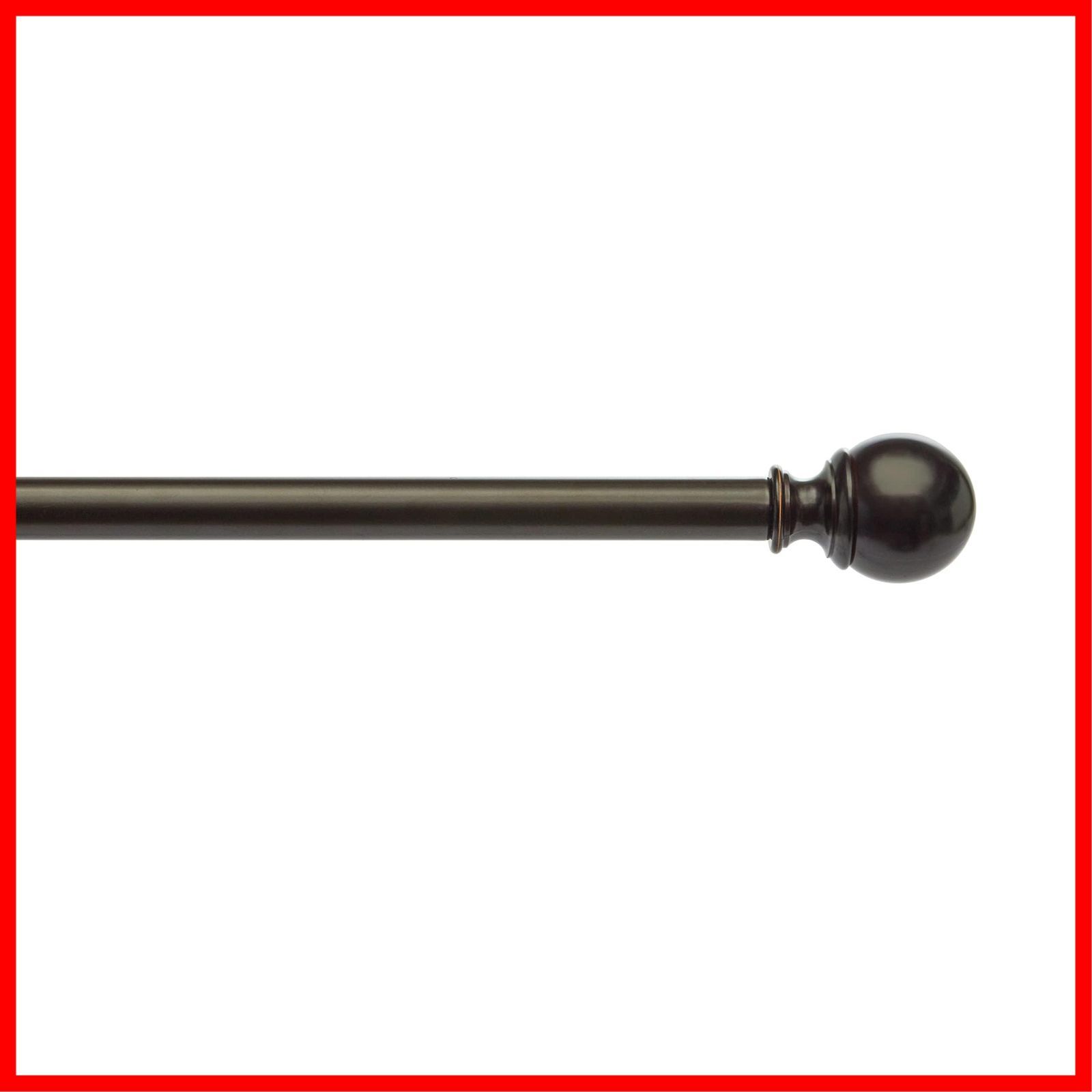 金具付き 丸形キャップ カーテンロッド カーテンレール シングル 長さ