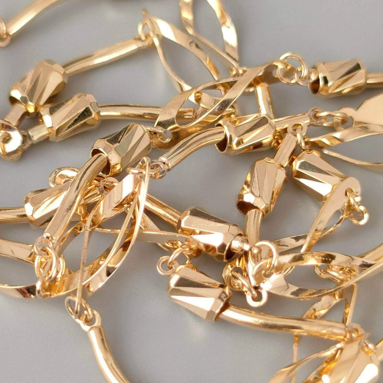 18金デザインネックレス5.3g k18 18金 アズキ ネックレス 0.93φ 50cm / k18 azuki necklace 0.93φ