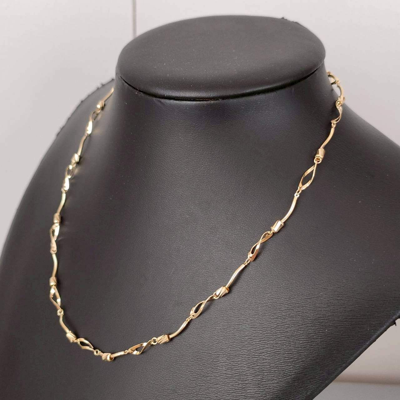 18金デザインネックレス5.3g 18金 K18 男女兼用 造幣局 デザインネックレス 6.27g 43㎝ D585