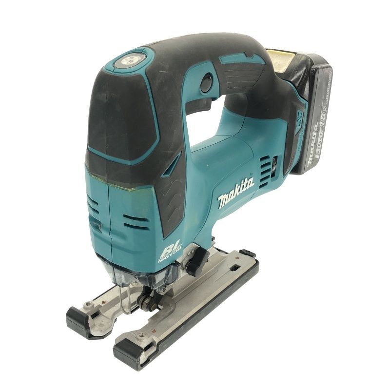  比較的 付 makita マキタ 18 V 充電式ジグソー 本体 ケース付 電気のこぎり 電動ノコギリ コメント必読118379 ジグソー 切断工具 切断機