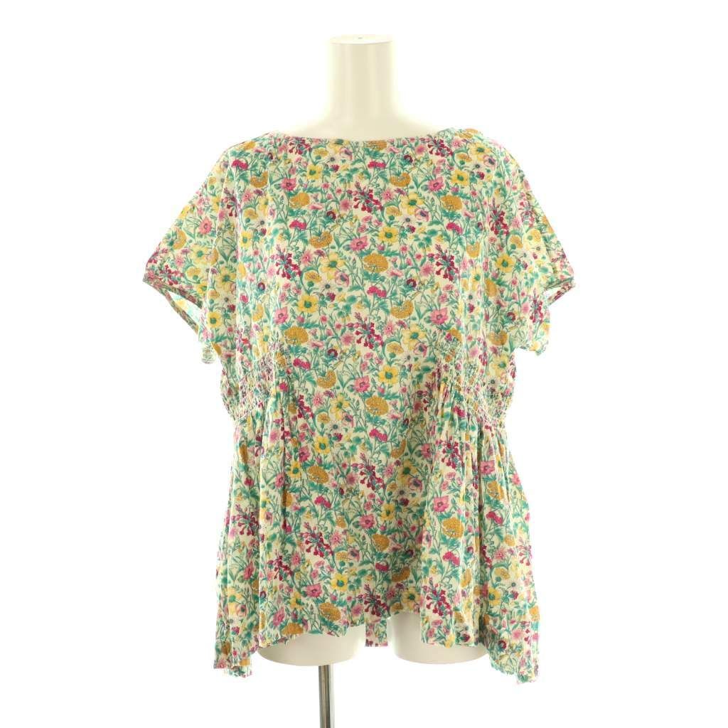 ヌキテパ NE QUITTEZ PAS! 24SS Liberty Print Shirring Blouse