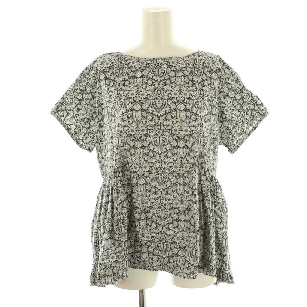 ヌキテパ NE QUITTEZ PAS! 24SS Liberty Print Shirring Blouse