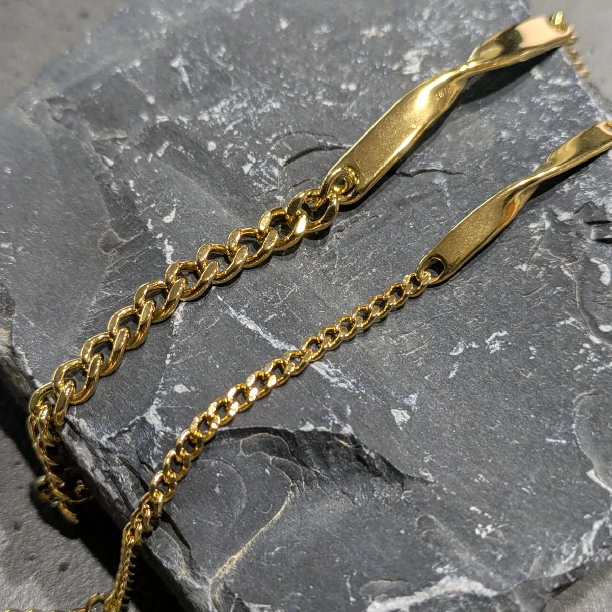 ペアブレスレット ステンレス ゴールド GOLD 金 ブレスレット 