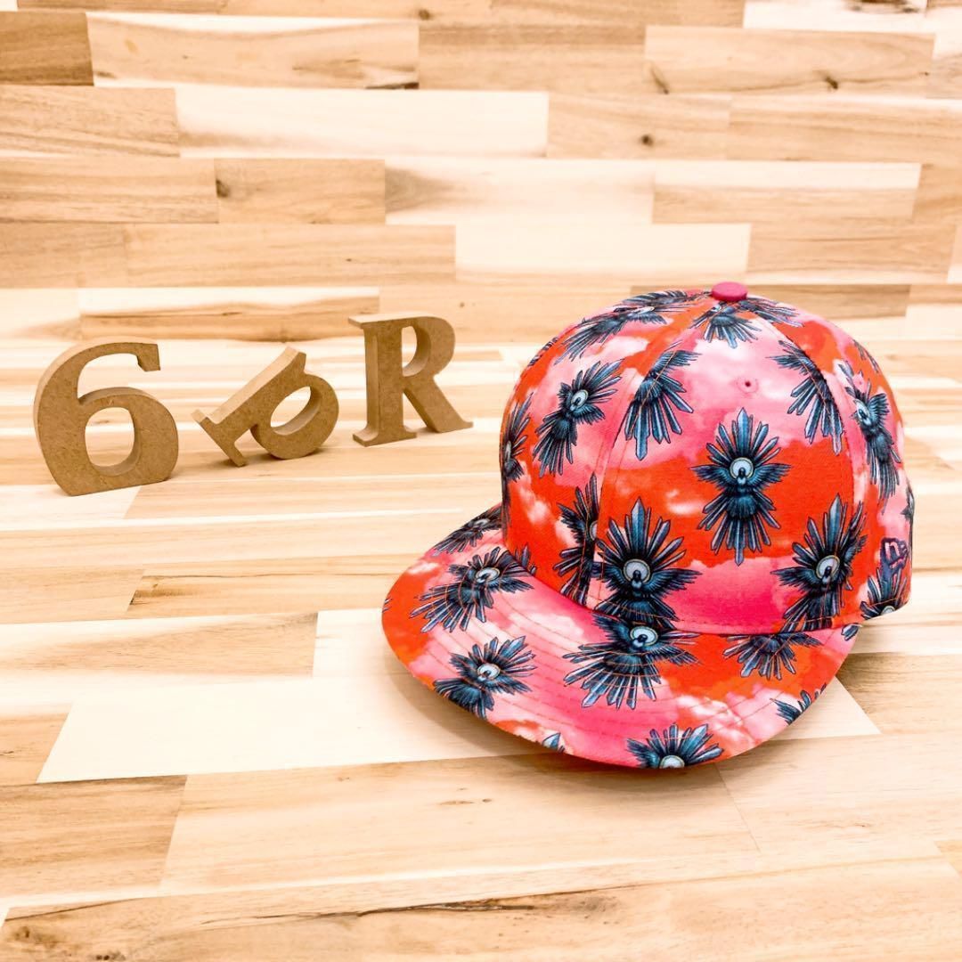 稀少 ニューエラ×ハウスオブホランド コラボ キャップ 赤×ピンク