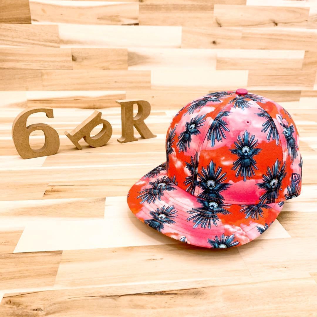  ニューエラ×ハウスオブホランド コラボ キャップ 赤×ピンク ベースボールキャップ キャップ