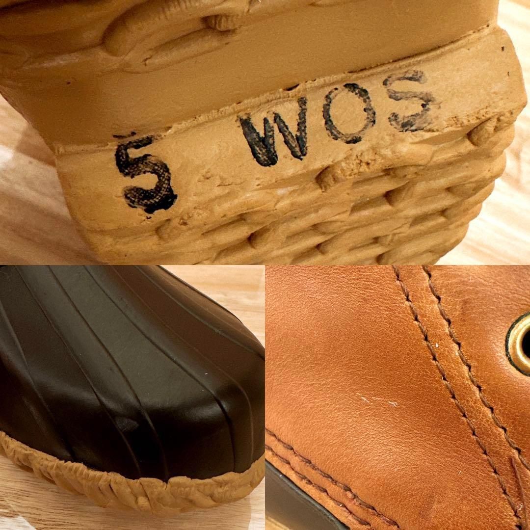  ソレル ビンテージ レザー ハンティング ビーンブーツ 22.0 茶ブラウン その他 ブーツ