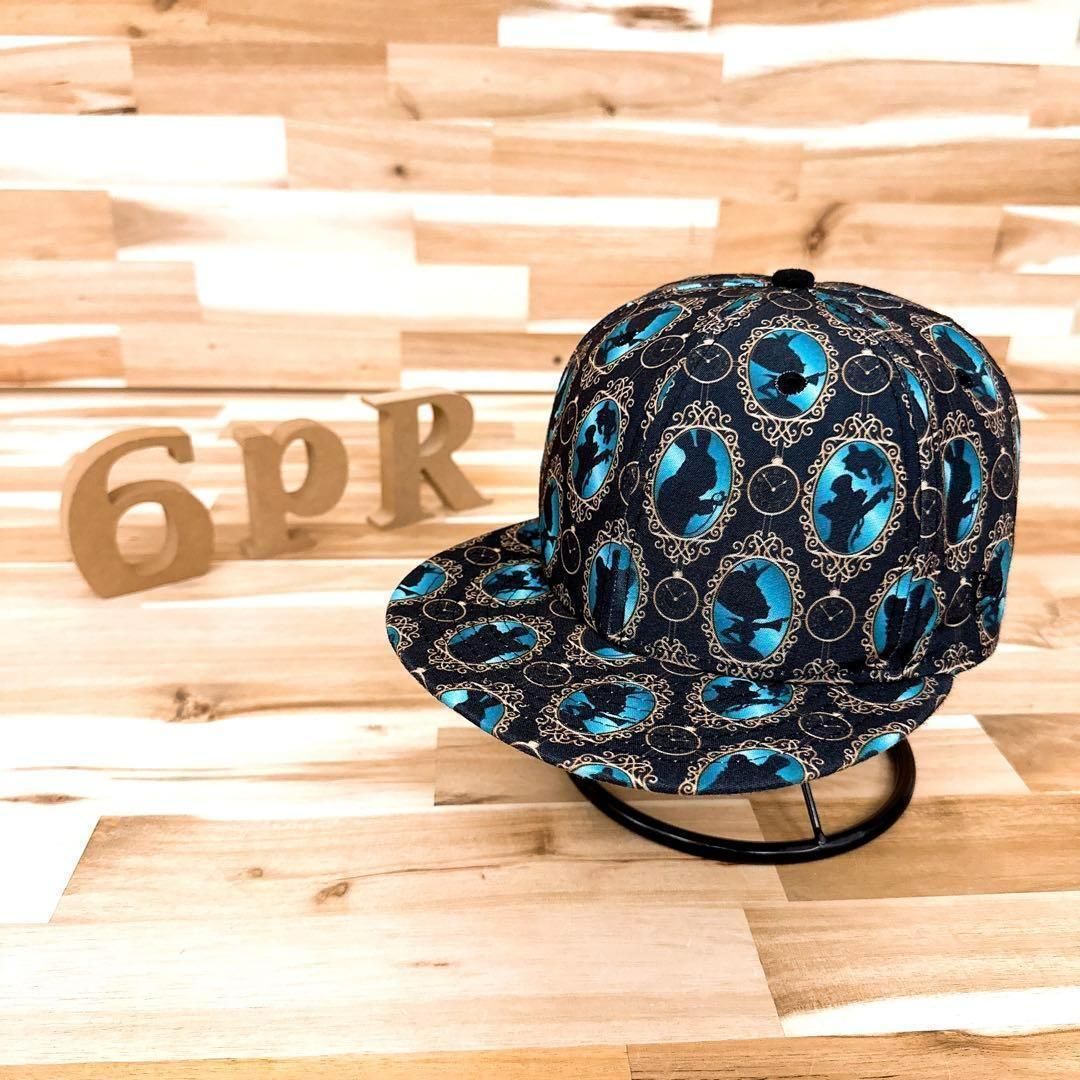 激 ニューエラ×ディズニー コラボ 鏡の国のアリス キャップ 黒×緑