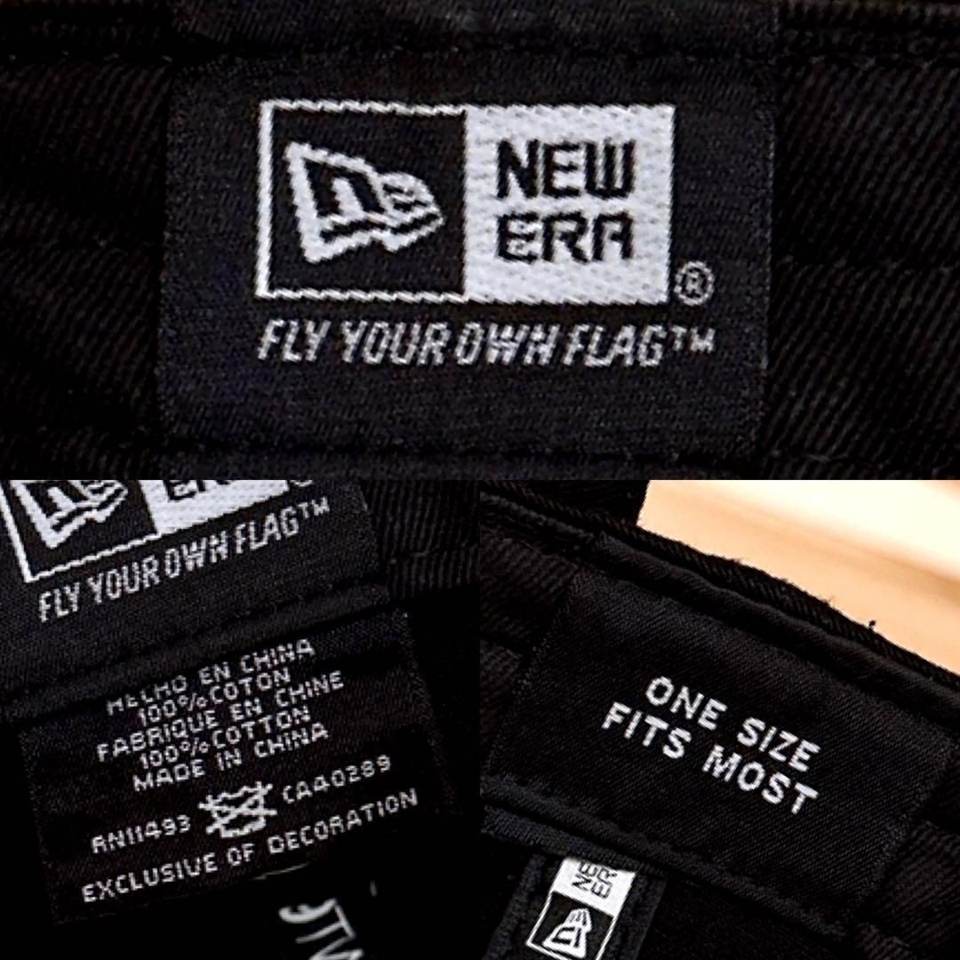  ニューエラ×ベティブープ ベティちゃん 刺繍 ロゴ キャップ 黒ブラック ベースボールキャップ キャップ
