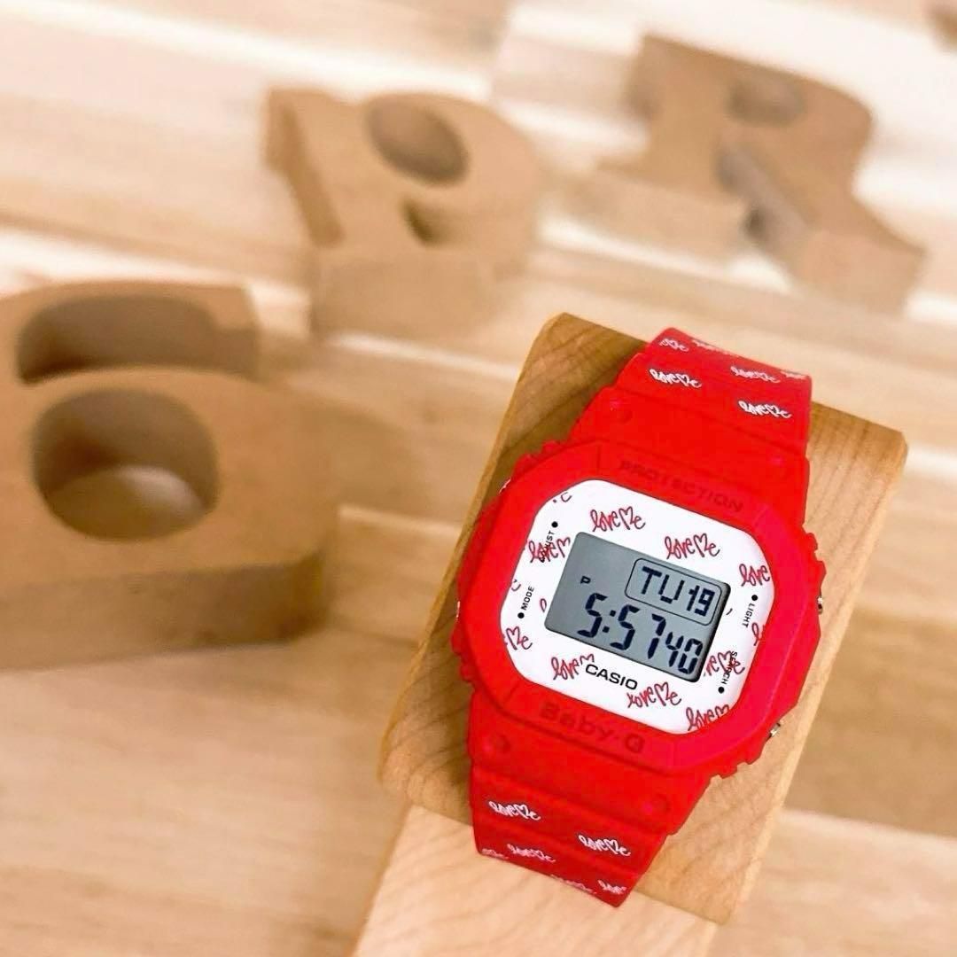 稀少【カシオ】ラバーズコレクション ベビージー 腕時計BGD-560LH 赤 G-SHOCK Gショック BABY-G ベビーG ラバーズコレクション 2020年モデル