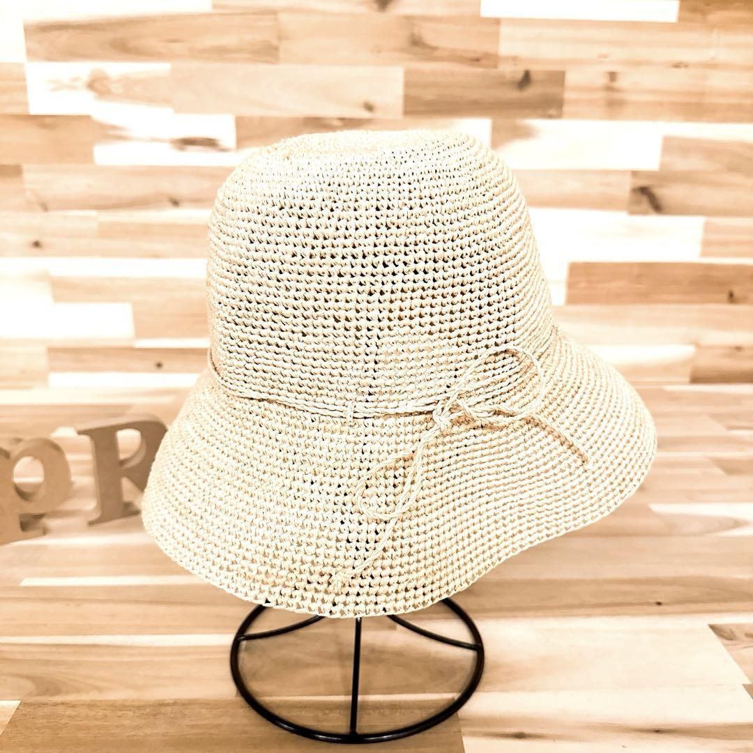 未使用 ヘレンカミンスキー ストローハット PLATH ラフィア ベージュ ヘレンカミンスキー】天然素材ラフィア ストロー ハット スリランカ製