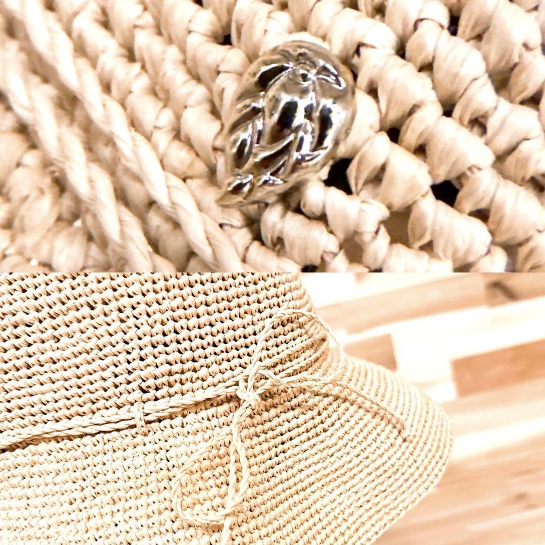 ヘレンカミンスキー】天然素材ラフィア ストロー ハット スリランカ製