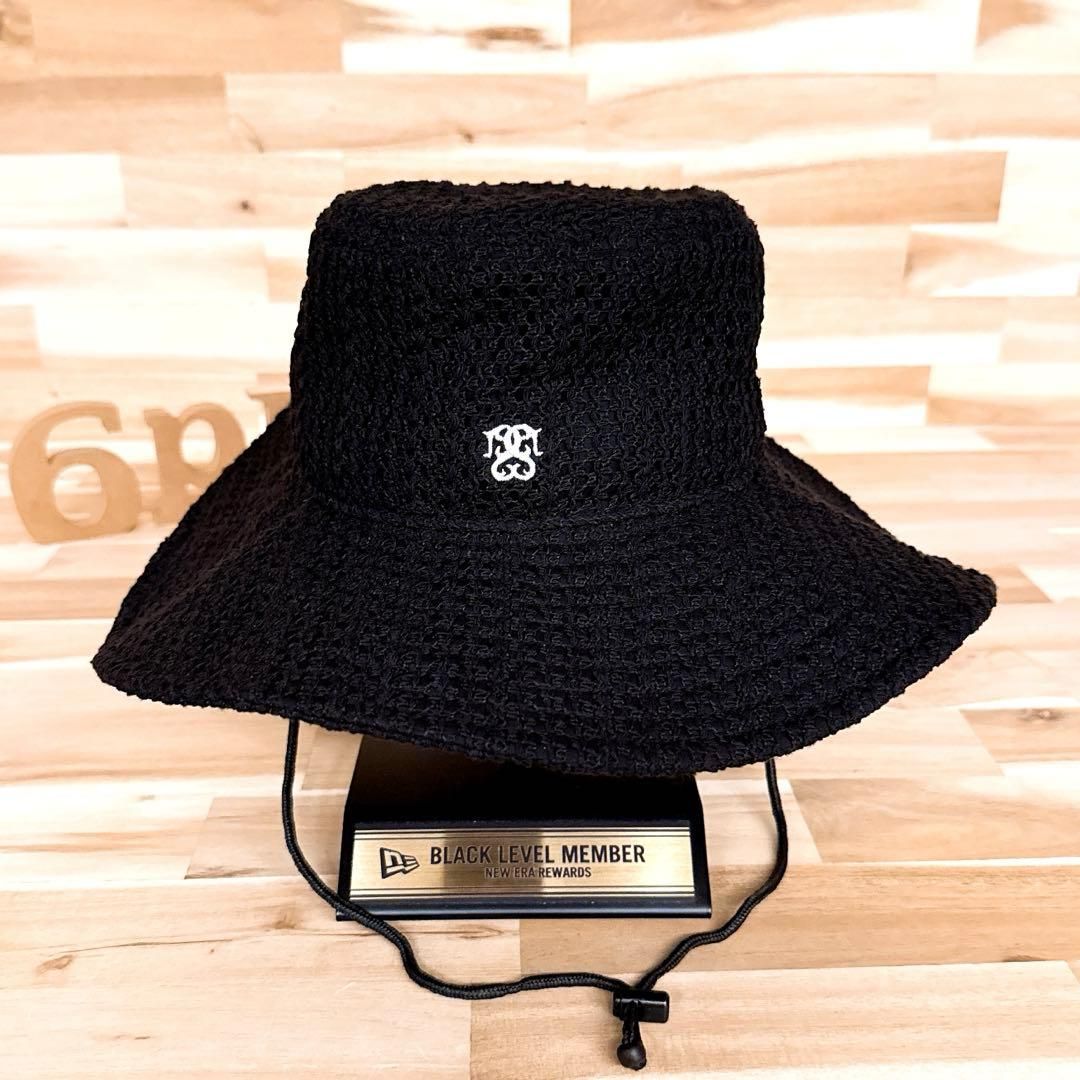 ニューエラ×スナイデル コラボ ビック ブリム レース バケットハット 黒ブラック