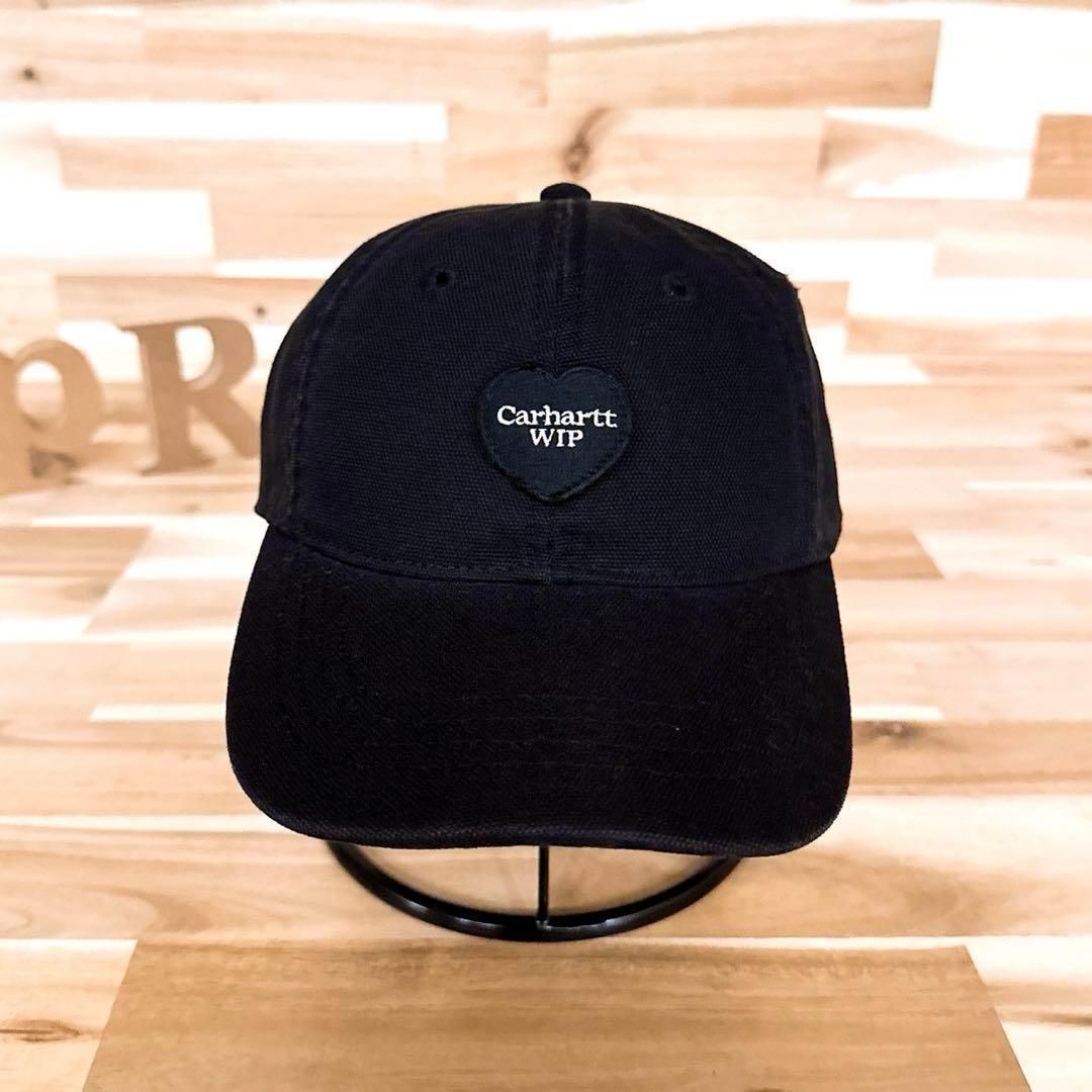 カーハート ハート WIP パッチ キャップ ユニセックス 黒×白