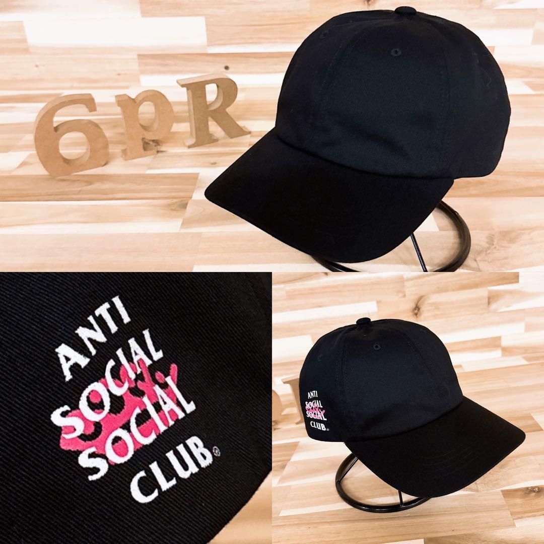 アンチソーシャルソーシャルクラブ ビッシュ コラボ キャップ黒ブラック