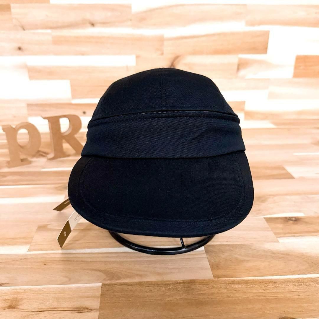 ヘレンカミンスキー コットン100％ キャップ 2 wayサンバイザー 黒ブラック