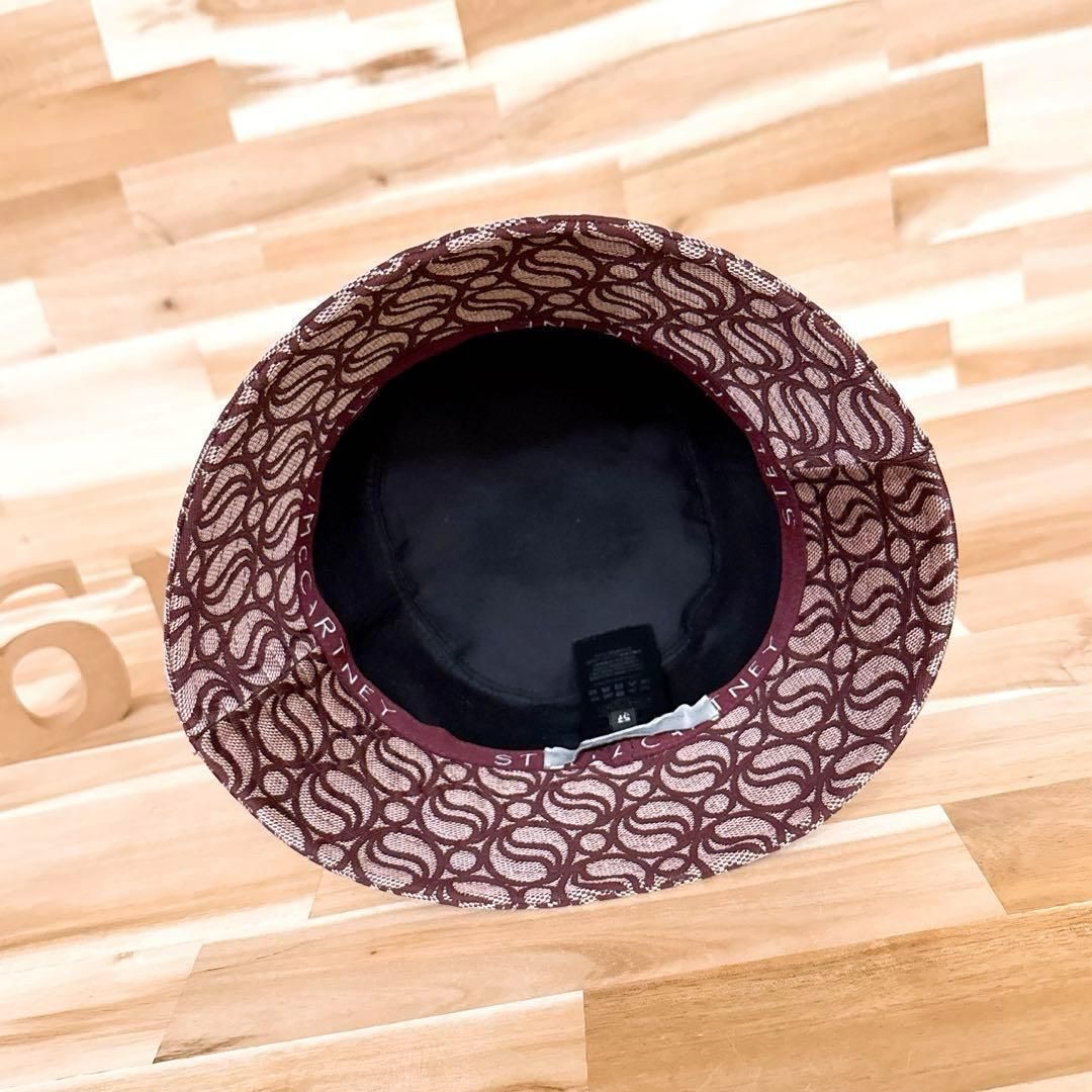 ステラマッカートニー S-Wave モノグラム パターン 総柄 ハット 赤 バケットハット ハット 帽子