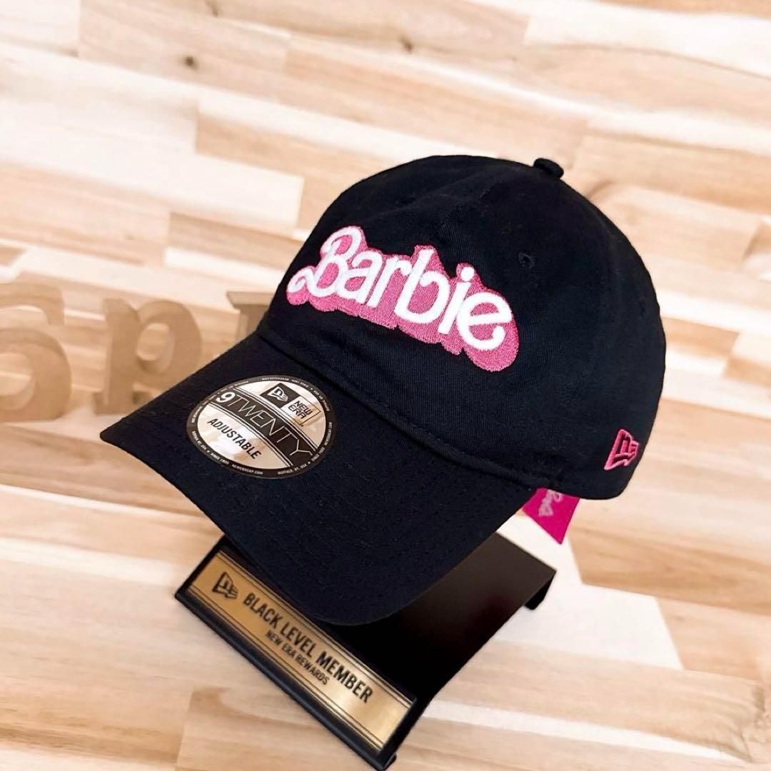  ニューエラ×バービー コラボ キャップ 黒×ピンク ベースボールキャップ キャップ