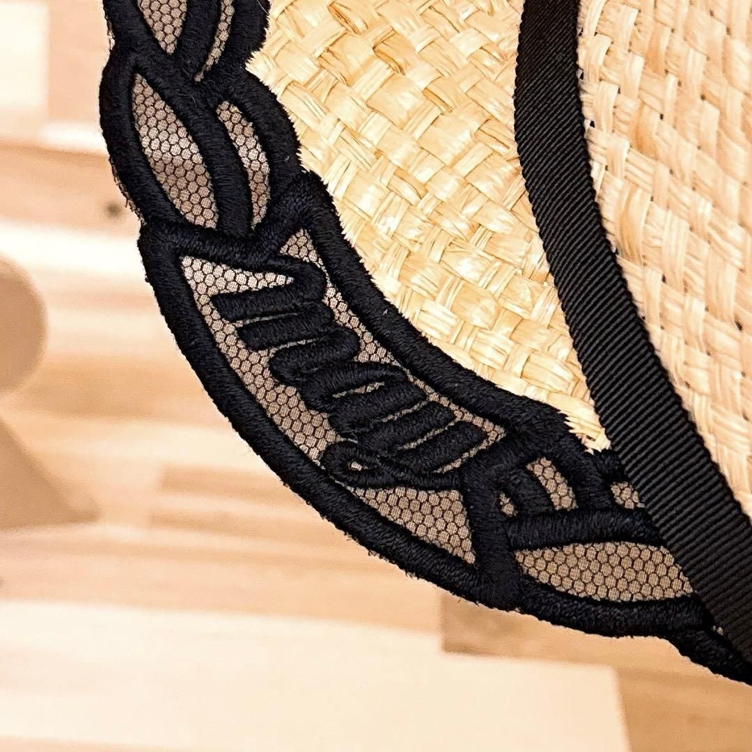 天然草ラフィア 麦わらキャスケット