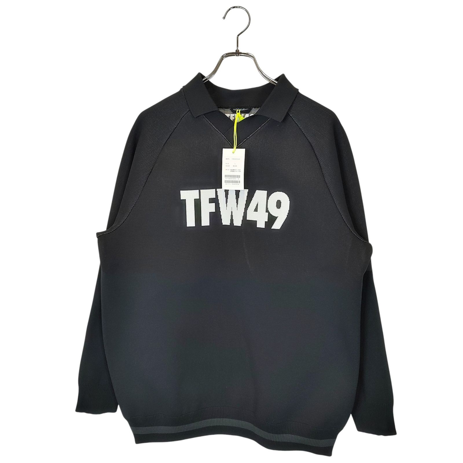 TFW49 KNIT POLO Lサイズ TFW49 KNIT POLO ニット ポロシャツ 長袖 メンズ ゴルフ ゴルフウェア