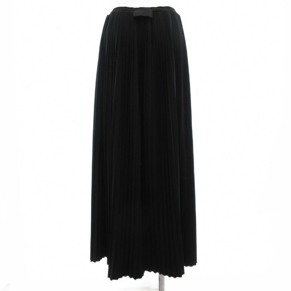 【中古】コグザビッグスモーク COGTHEBIGSMOKE プリーツスカート イージー マキシ ロング 黒 ブラック /AE ■GY30 コグザビッグスモーク COGTHEBIGSMOKE プリーツスカート イージー