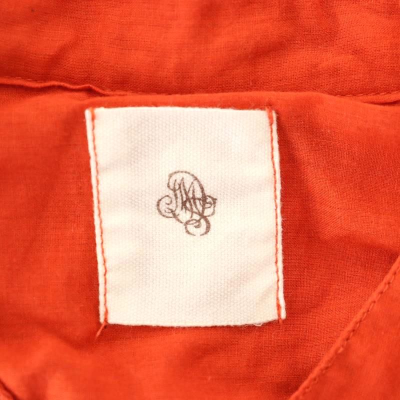 メゾンドソイル maison de soil ギャザー シャツワンピース ロング