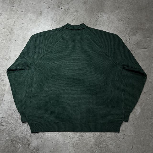Supreme 24 aw Small Box Logo Polo Sweater Green Lサイズ シュプリーム スモールボックスロゴ ポロセーター