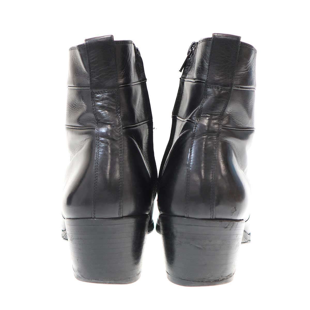 Dior HOMME ディオールオム 2007AW サイドジップレザーヒールブーツ