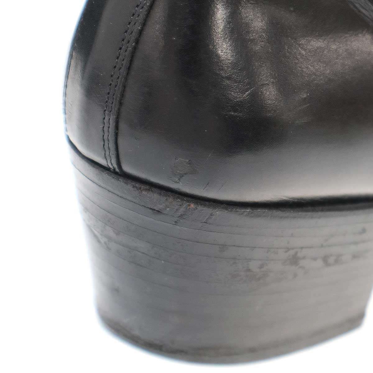 Dior HOMME ディオールオム 2007AW サイドジップレザーヒールブーツ