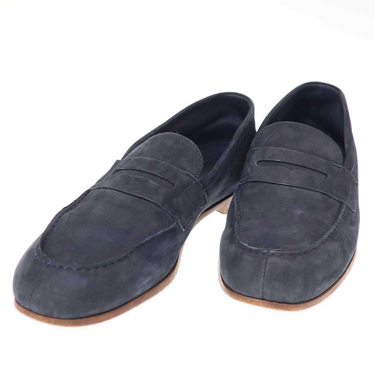 J.M WESTON ジェイエムウエストン 281 ル モック スエードローファー ネイビー 9D