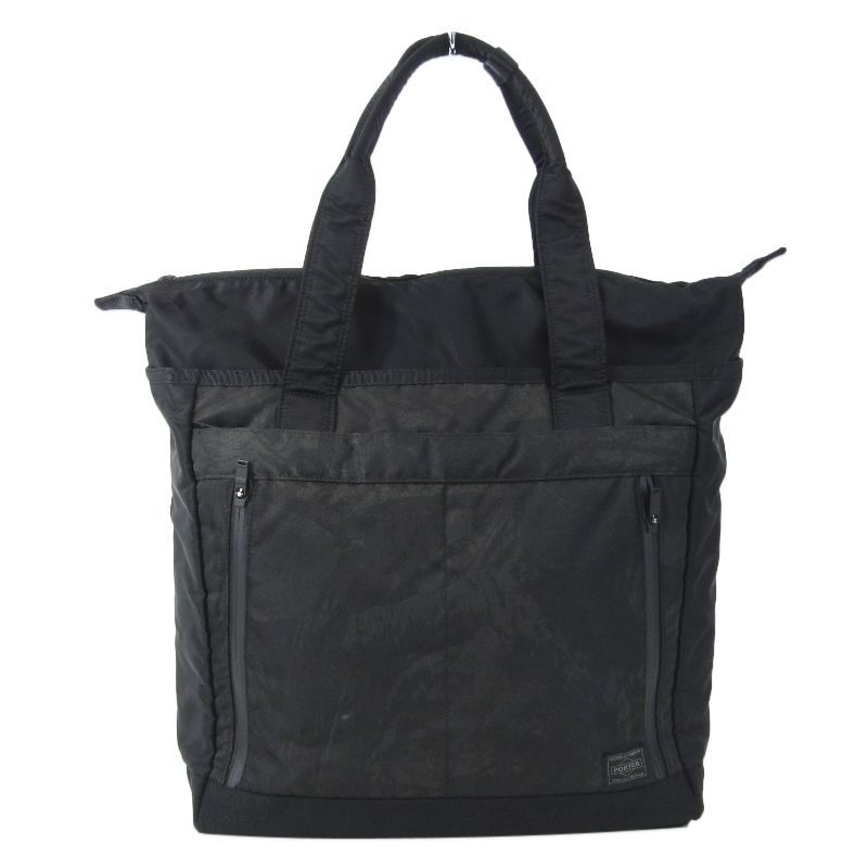 PORTER ポーター トートバッグ ダークフォレスト 659-05142 DARK FOREST TOTE BAG リアルツリー 止水ジップ ブラック 黒 61004155