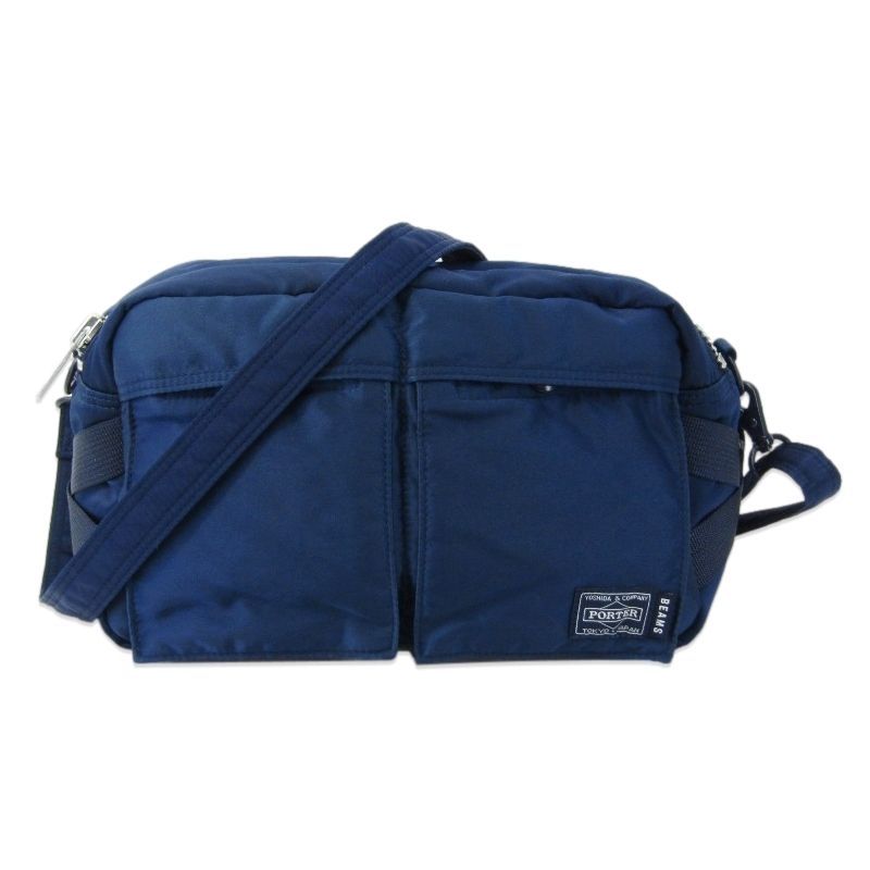 PORTER × BEAMS ポーター ウエストバッグ 40th別注 タンカー インディゴ染 2WAY TANKER ショルダーバッグ ブルー 61004156