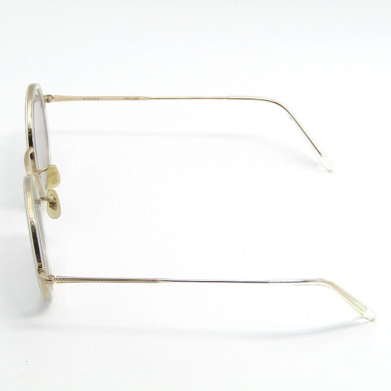 美品 EYEVAN アイヴァン サングラス E-0512 46 日本製 ラウンド ワッパ
