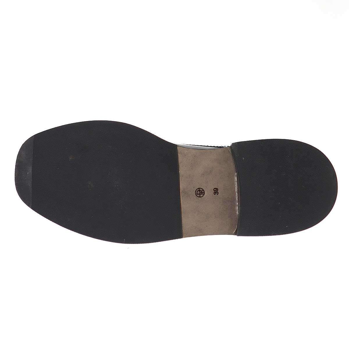  THE ROW ザ ロウ レザーダービーシューズ ブラック 39 その他 靴