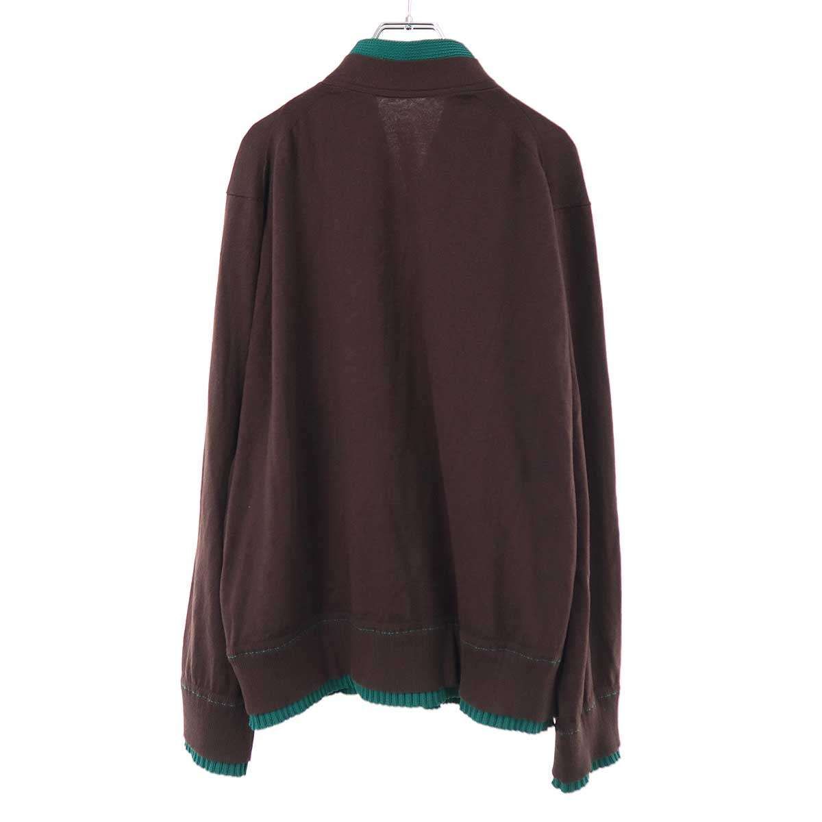 sacai コットンカーディガン　size2 サカイ sacai サカイ 25SS Cotton Cashmere Knit Cardigan コットンカシミヤ