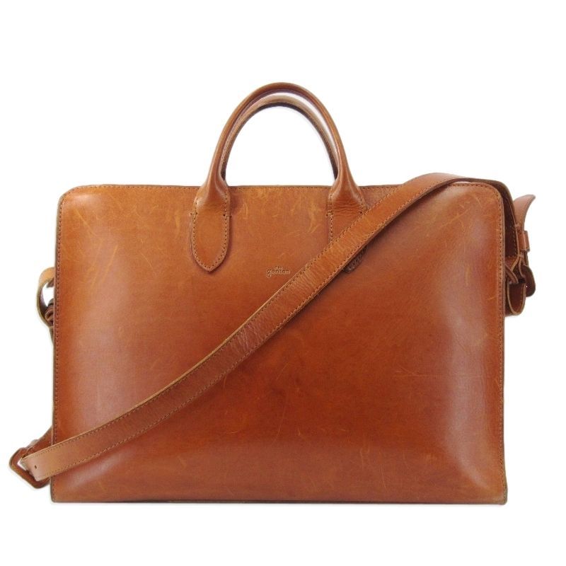 dan genten ゲンテン ブリーフケース Porta Documenti ポルタ ドクメンティ 2WAY ショルダーバッグ 牛革 ブラウン 61004150